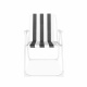 Linder Exclusiv Campingstuhl PO2600SA Grau mit Streifen, bis 120kg belastbar, Klappstuhl, Angel, Angler, Strand Stuhl faltbar Outdoor