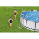 Bestway Sicherheitsleiter 107 cm 58330      Bestway Poolleiter - Aufstellpools bis 107 cm – rutschfeste Stufen – stabile Metallkonstruktion – bis 150 kg  – universell einsetzbar - 58330