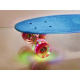 Aga Frisbee Skateboard LED Räder blau