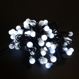 E10D LAMPKI CHOINKOWE WHITE 80 LED 12M