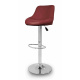 Aga Barhocker Burgundy  aus Kunstleder 360° drehbar höhenverstellbar, Barstuhl, Küchenhocker, Barhocker, Barstuhl, Bistrohocker