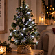 Linder Exclusiv Batteriebetriebene Lichterkette Weihnachtskette 50 LED Kaltweiß