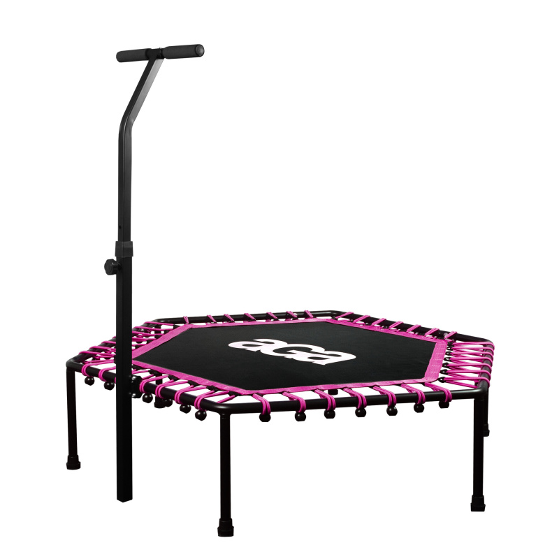 Aga FITNESS Trampolin 130 cm Rosa + Griff