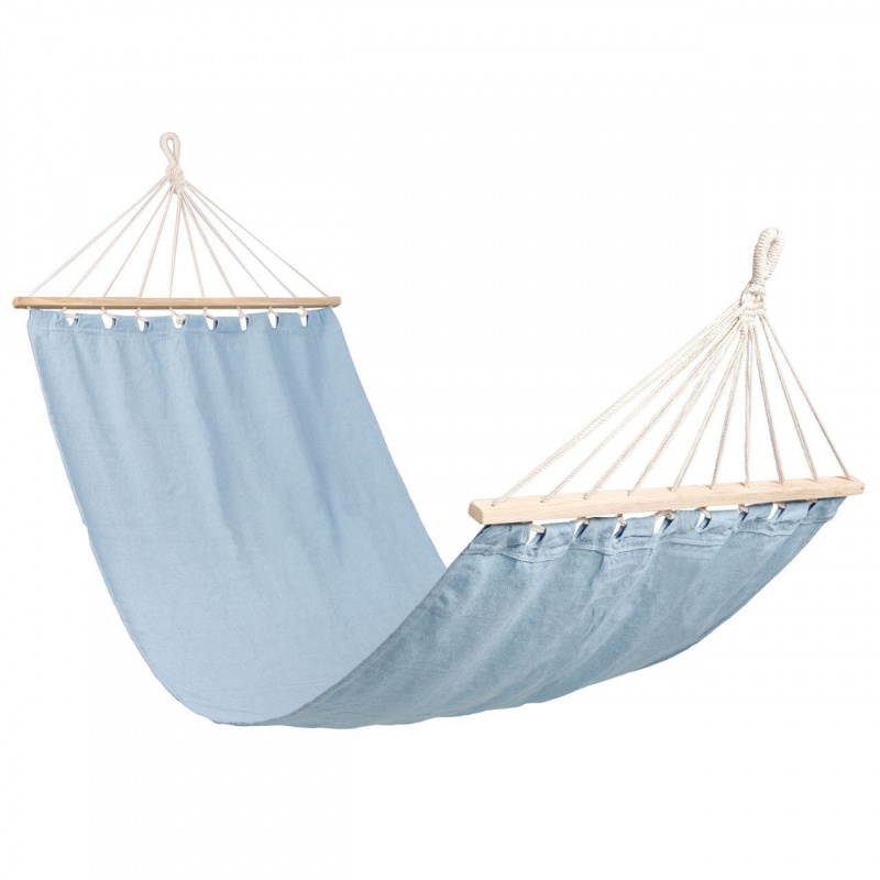 Linder Exclusiv Hängematte 200x80 cm Hängeliegen Hellblau