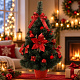 Aga Künstlicher Weihnachtsbaum 60 cm Rot-Gold