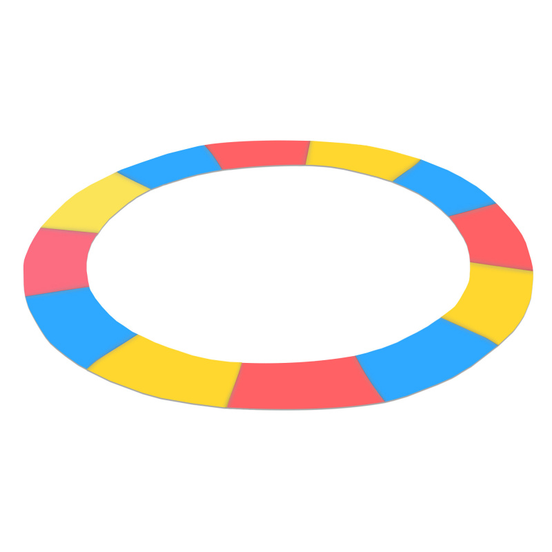 Aga Trampolin Randabdeckung, Randschutz, Trampolinzubehör, Federabdeckung für Trampolin 250 cm Tricolour