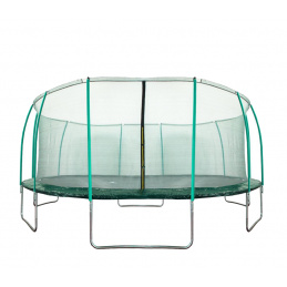 Aga SPORT FIT Trampolin 500 cm Dunkelgrün + inneres Schutznetz