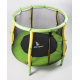 Aga Trampolin,Kindertrampolin mit Sicherheitsnetz 116 cm Hellgrün / Gelb