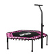 Aga FITNESS Trampolin 130 cm Rosa + Griff
