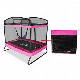 Aga Schutznetz für rechteckiges Trampolin 122x183 cm Rosa