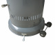 Aga Gas Heizpilz Terrassenheizstrahler – Gasheizer Heizstrahler für Terrasse & Garten MR8158 Silber