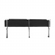 Sport Feldbett Klappbett 186 x 70 x 43 cm cm Stabiles Campingbett bis 110 kg Belastbar Tragbar Tasche Liege Reise Bequem Malatec 555 Dunkelblau