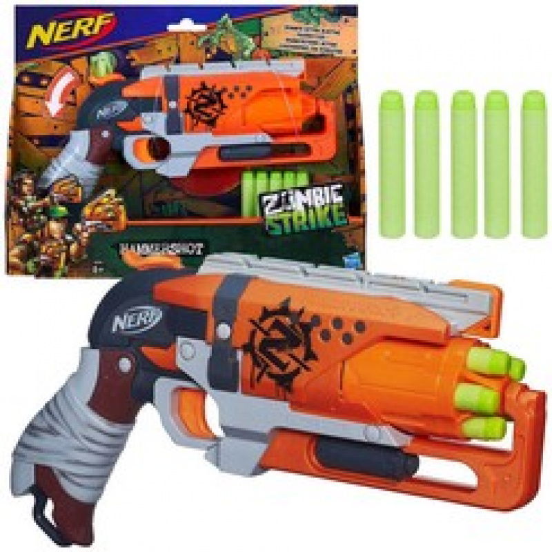 Nerf Zombie Strike Hammer Pistole +5 Schuss ZA4579 universal