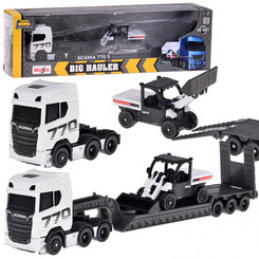 Maisto Licencjonowane Auto Metalowe SCANIA 770S + naczepa Spychacz ZA5966 uniwersalny