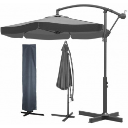 L43CS PARASOL OGRODOWY CLASSIC GRAY/BLACK 3M L43CS PARASOL OGRODOWY CLASSIC GRAY/BLACK 3M