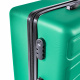 Aga Travel Kofferset Reisekofferset, Hartschalenkoffer, Doppelgriff mit Zahlenschloss, Koffer auf Rollen 3tgl Reisekoffer auf 4 Rollen MR4657 Dunkelgrün