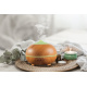 Aga Aroma Diffuser MRDI10-LBrown mit Led-Beleuchtung, Luftbefeuchter, Raumbefeuchter Hellbraun