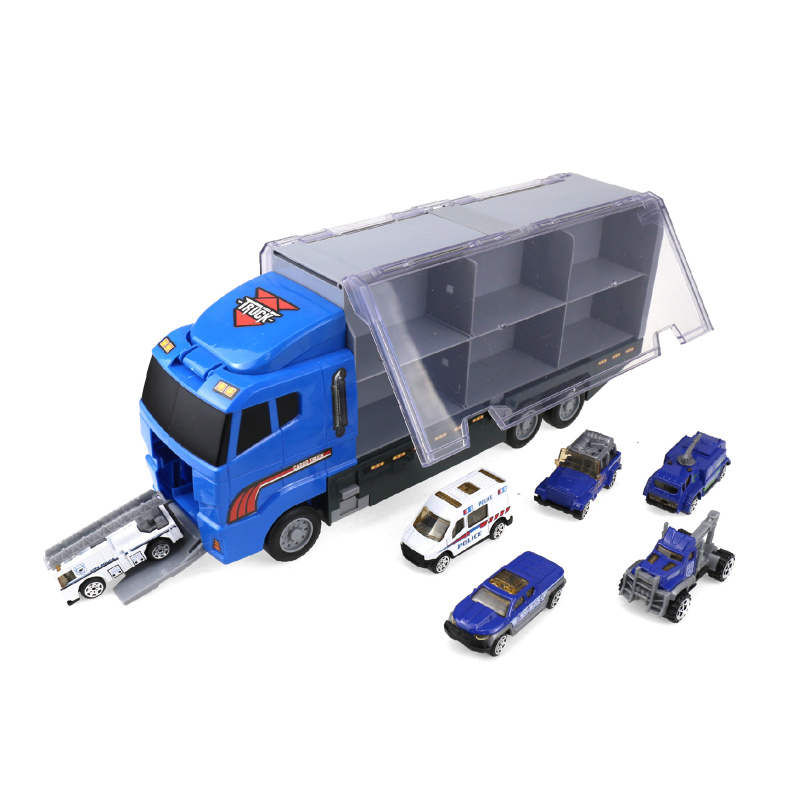 Aga4Kids Kinder-Lkw mit Polizeiautos