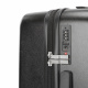 Aga Travel Handgepäck, Reisekoffer MR4671 Schwarz, Hartschale, TSA, 4 Rollen, Teleskopgriff