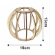 Závěsné stropní svítidlo LED dřevěný trám 2xE27 Wooden Ball Lustr