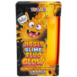 Tuban Jiggly Slime Fluo glow pomarańczowy świecący w ciemności 430g ZA5654 uniwersalny