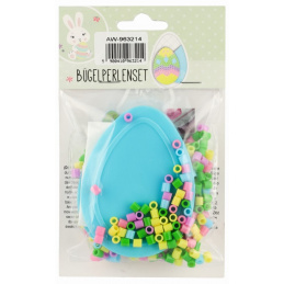 Zestaw kreatywny DIY 2 szablony jajko + koraliki