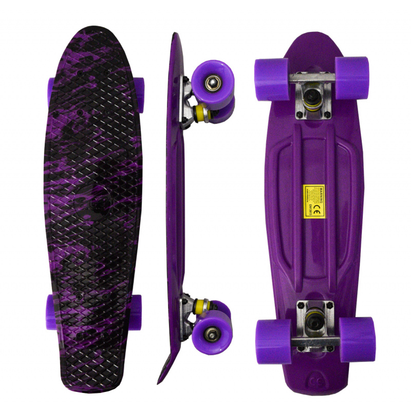 Aga4Kids Pennyboard MR6007, ABEC 7, 100kg Belastbar, Pennyboard, Longboard, Skateboard, Miniboard