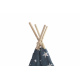 Aga4Kids Kinder Teepee Zelt Sterne Dunkelblau