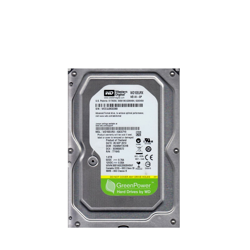WD Festplatte WD10EURX 1TB 64MB