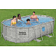Basen stelażowy Power Steel Swim Vista z oknem 427x250x100 14x8FT BESTWAY 7w1