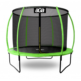 Aga SPORT EXCLUSIVE Trampolin,Kindertrampolin,Gartentrampolin mit Sicherheitsnetz 180 cm 6 ft Schwarz + Schutznetz + Leiter