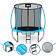 Aga SPORT EXCLUSIVE Trampolin, 244 cm 8 ft Hellblau, Kindertrampolin, Gartentrampolin mit Sicherheitsnetz + Sicherheitsnetz + Leiter