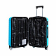 Aga Travel Kofferset, Reisekofferset MR4651 Hellblau, Hartschalenkoffer, Doppeltragegriff mit Zahlenschloss, Trolley Reisekoffer 3tgl 4 Rollen Reisekoffer