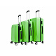 Aga Travel Kofferset, Reisekofferset MR4653 Grün, Hartschalenkoffer, Doppeltragegriff mit Zahlenschloss, Trolley Reisekoffer 3tgl 4 Rollen Reisekoffer