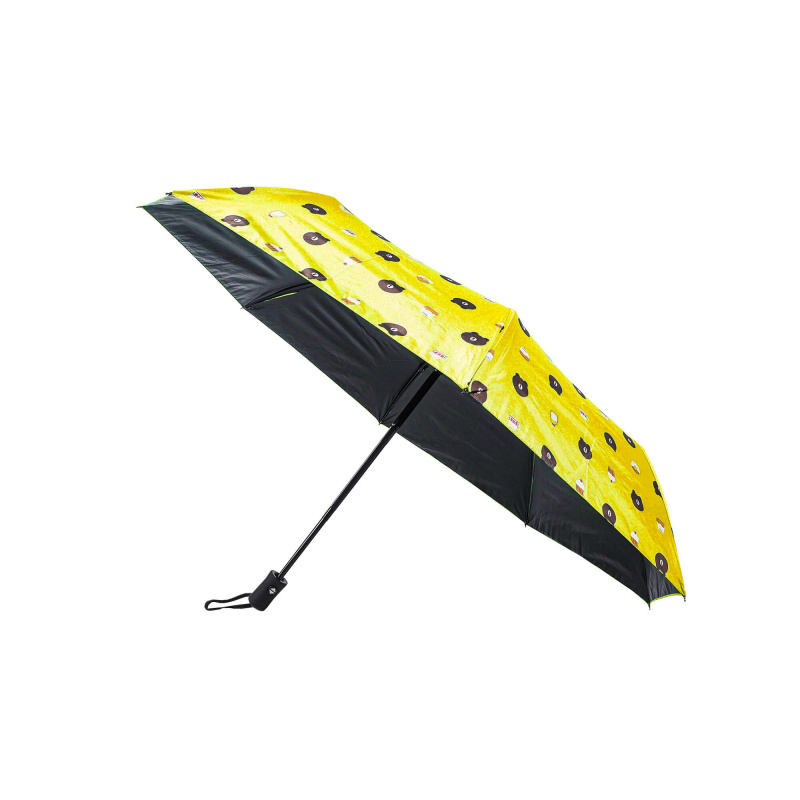 Aga Kinderschirm, Regenschirm, 95 cm Gelb, Klappschirm mit Automatik-Öffnung, Taschenschirm
