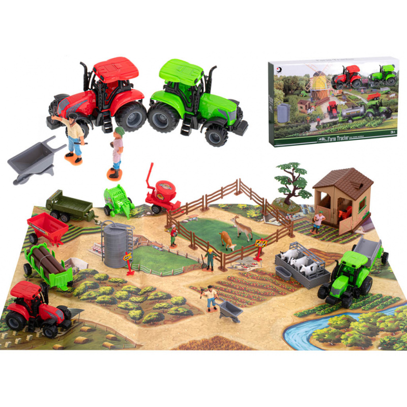 Aga Farm mit Tieren und Maschinen 49pcs