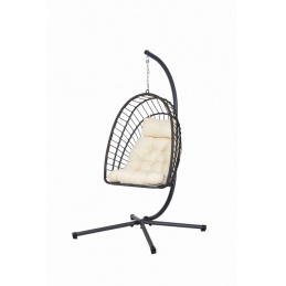 Fotel podwieszany ogrodowy kokon