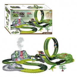 B25A2 TOR WYŚCIGOWY  DINOZAURY  WULKAN