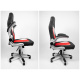 Aga Spielstuhl,Bürostuhl,Drehbarer Spielstuhl,Gamingstuhl, Racing Schreibtischstuhl, Chefsessel Schwarz - Rot