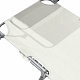 Linder Exclusiv Klappbarer Gartenliege mit Baldachin Beige