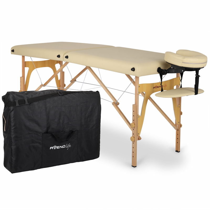 Habys Holz-Massageliege Beige