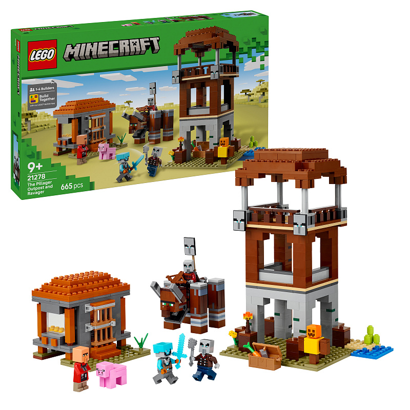 LEGO® Minecraft 21278 Ein Verwüster am Plünderer-Außenposten
