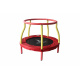 Aga Trampolin, Kindertrampolin,Gartentrampolin mit Sicherheitsnetz 116 cm Rot/Gelb