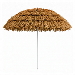 Linder Exclusiv Sonnenschirm, Strandschirm,UV-Schutz 30,Hawaii Braun