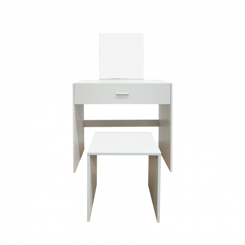 Aga Schminktisch mit Hocker MRDT13-MW Weiß