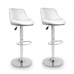 Aga 2x Barhocker Weiß