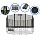 Aga SPORT PRO Trampolin 518 cm Schwarz + Sicherheitsnetz + Leiter + Schuhfach