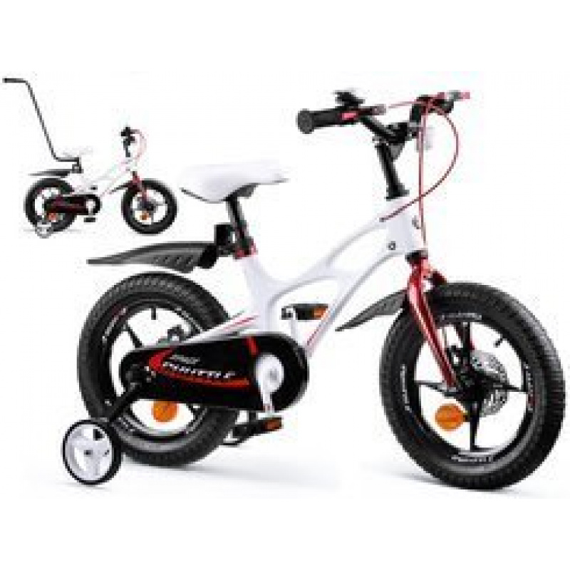 Royal Baby Bike Space 14" mit Klingel, Schubstange RB14-22 Weiss