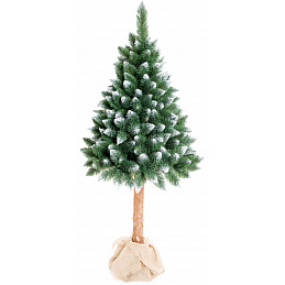 Aga Weihnachtsbaum 160 cm mit Baumstamm, Künstlicher Weihnachtsbaum, Tannenbaum mit ständer, Christbaum, Kunstbaum Weihnachten