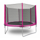Aga SPORT TOP Trampolin,Kindertrampolin mit Sicherheitsnetz  305 cm 10 ft Rosa